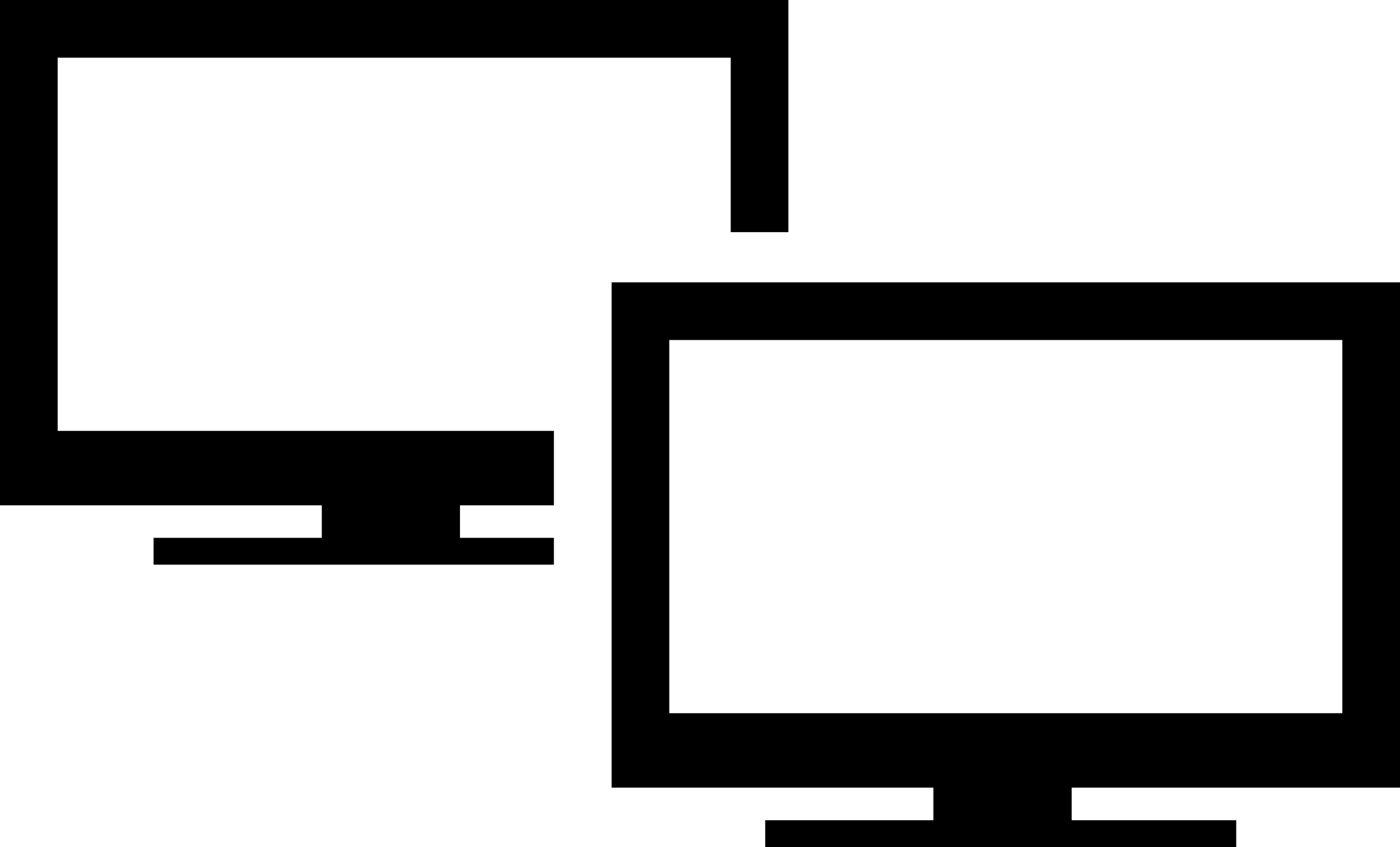 Monitors Couple With Two Screens Outline Svg Vector Free Vectors